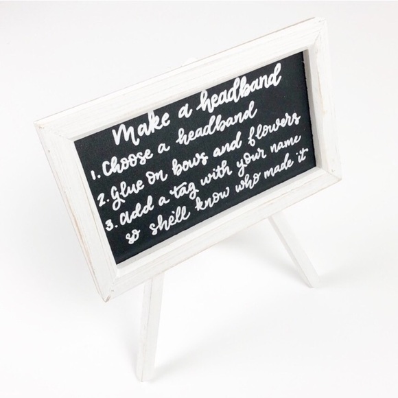 Chalkboard easel for baby shower - Picture 1 of 7